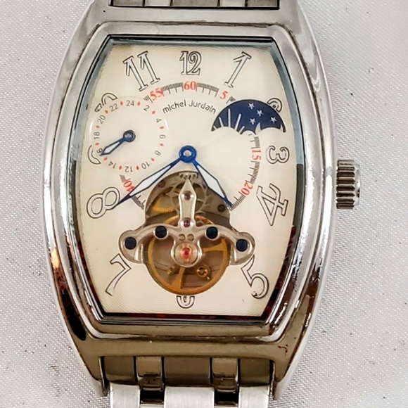 MICHEL JURDAIN MEN'S AUTOMATIC SUN/MOON PHASE WATCH - Picture 9 of 15